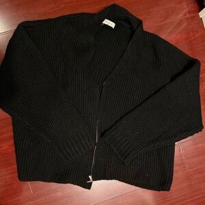 James Street Co Luxe Mohair Fran Cardigan in Black